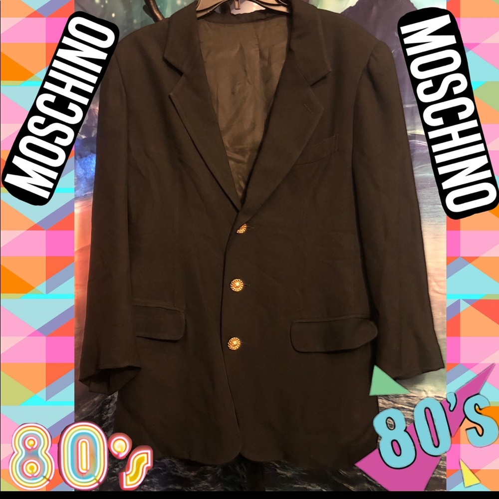 Moschino Milan vintage bow Acetate blazer